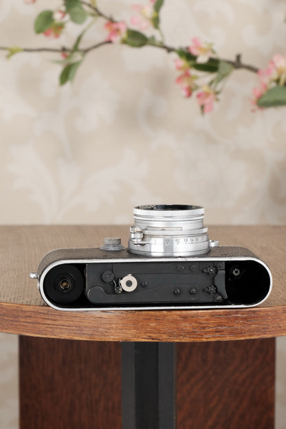 1938 Leitz Leica III with Summitar lens, CLA’d, Freshly Serviced! - Leitz- Petrakla Classic Cameras