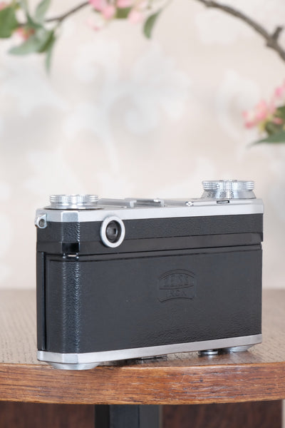 Superb! 1939 Zeiss Ikon Contax II Body and 50mm Zeiss Sonnar lens. CLA'd, Freshly Serviced!
