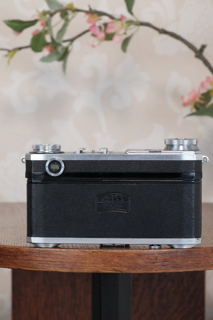 Superb! 1939 Zeiss Ikon Contax II Body and 50mm Zeiss Sonnar lens. CLA'd, Freshly Serviced!