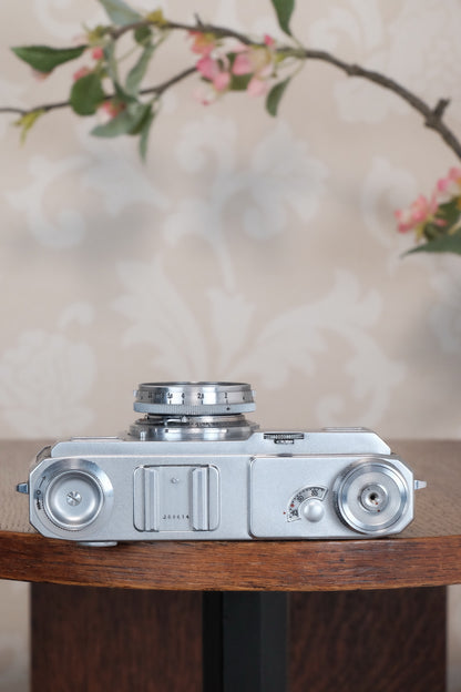 Superb! 1939 Zeiss Ikon Contax II Body and 50mm Zeiss Sonnar lens. CLA'd, Freshly Serviced!