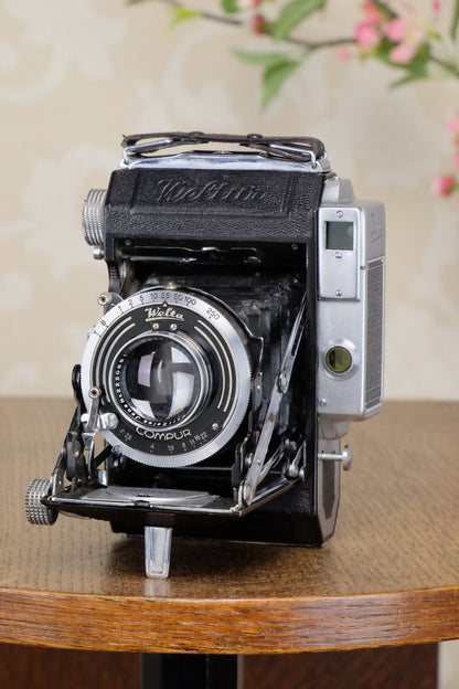 1938 WELTA WELTUR, CLA’d 6x6 Medium format, Coupled Rangefinder Camera, FRESHLY SERVICED! - Welta- Petrakla Classic Cameras