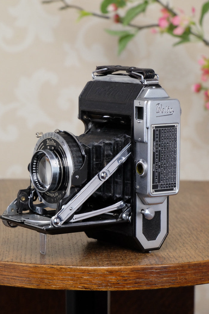 1938 WELTA WELTUR, CLA’d 6x6 Medium format, Coupled Rangefinder Camera, FRESHLY SERVICED! - Welta- Petrakla Classic Cameras