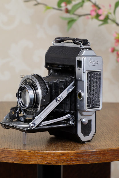 1938 WELTA WELTUR, CLA’d 6x6 Medium format, Coupled Rangefinder Camera, FRESHLY SERVICED! - Welta- Petrakla Classic Cameras