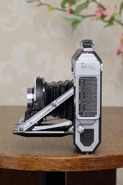 1938 WELTA WELTUR, CLA’d 6x6 Medium format, Coupled Rangefinder Camera, FRESHLY SERVICED! - Welta- Petrakla Classic Cameras