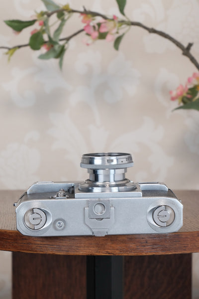 Superb! 1939 Zeiss Ikon Contax II Body and 50mm Zeiss Sonnar lens. CLA'd, Freshly Serviced!