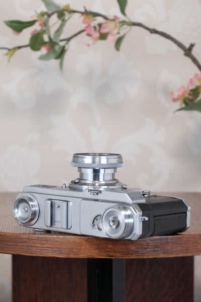 Superb! 1939 Zeiss Ikon Contax II Body and 50mm Zeiss Sonnar lens. CLA'd, Freshly Serviced!