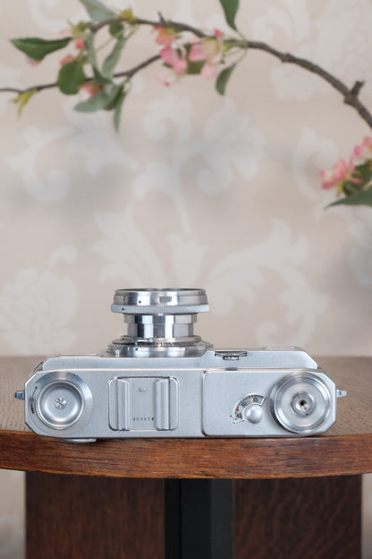 Superb! 1939 Zeiss Ikon Contax II Body and 50mm Zeiss Sonnar lens. CLA'd, Freshly Serviced!