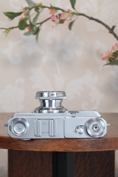 Superb! 1939 Zeiss Ikon Contax II Body and 50mm Zeiss Sonnar lens. CLA'd, Freshly Serviced!
