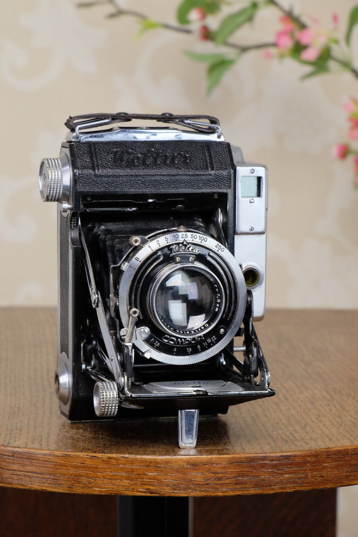 1938 WELTA WELTUR, CLA’d 6x6 Medium format, Coupled Rangefinder Camera, FRESHLY SERVICED! - Welta- Petrakla Classic Cameras