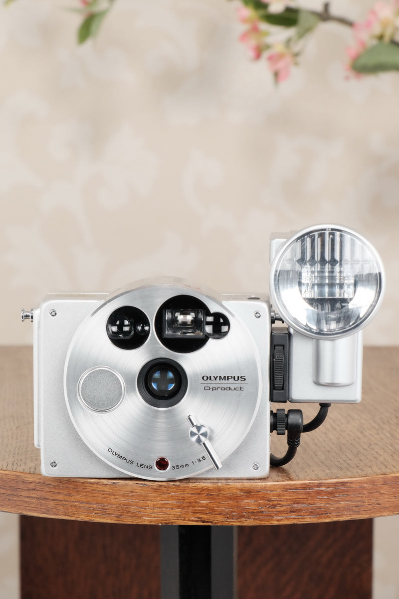 Near Mint! Olympus O Product, a lovely 35mm Post-Modern Cult Camera. - Olympus- Petrakla Classic Cameras
