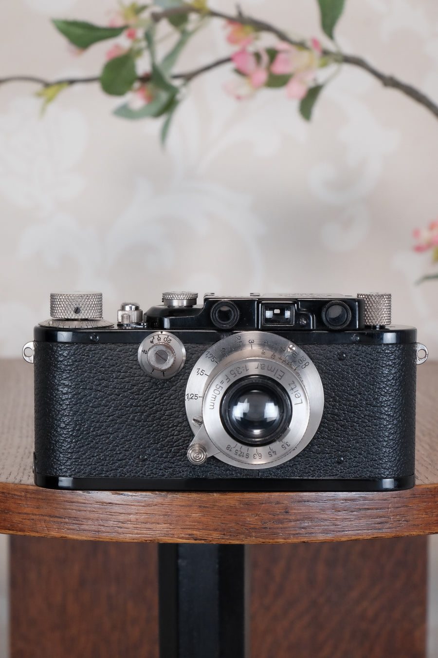SUPERB! 1933 BLACK LEITZ LEICA III with Nickel Elmar, Freshly Serviced CLA'd!