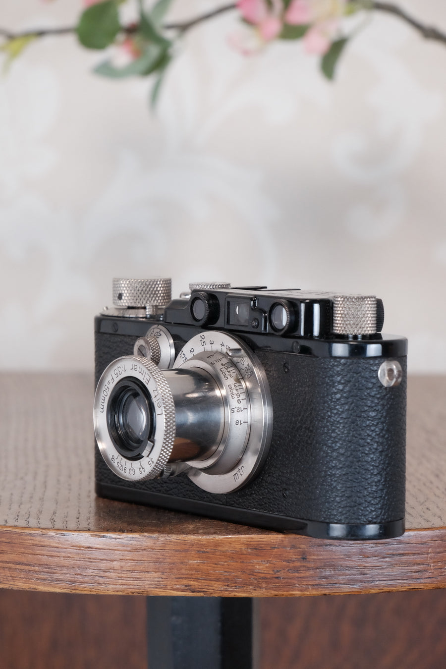 SUPERB! 1933 BLACK LEITZ LEICA III with Nickel Elmar, Freshly Serviced CLA'd!