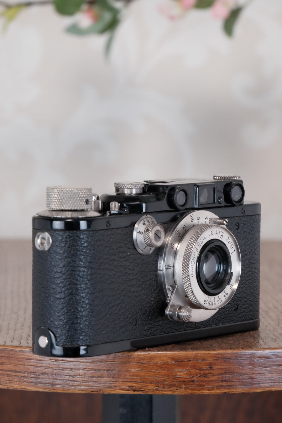SUPERB! 1933 BLACK LEITZ LEICA III with Nickel Elmar, Freshly Serviced CLA'd!