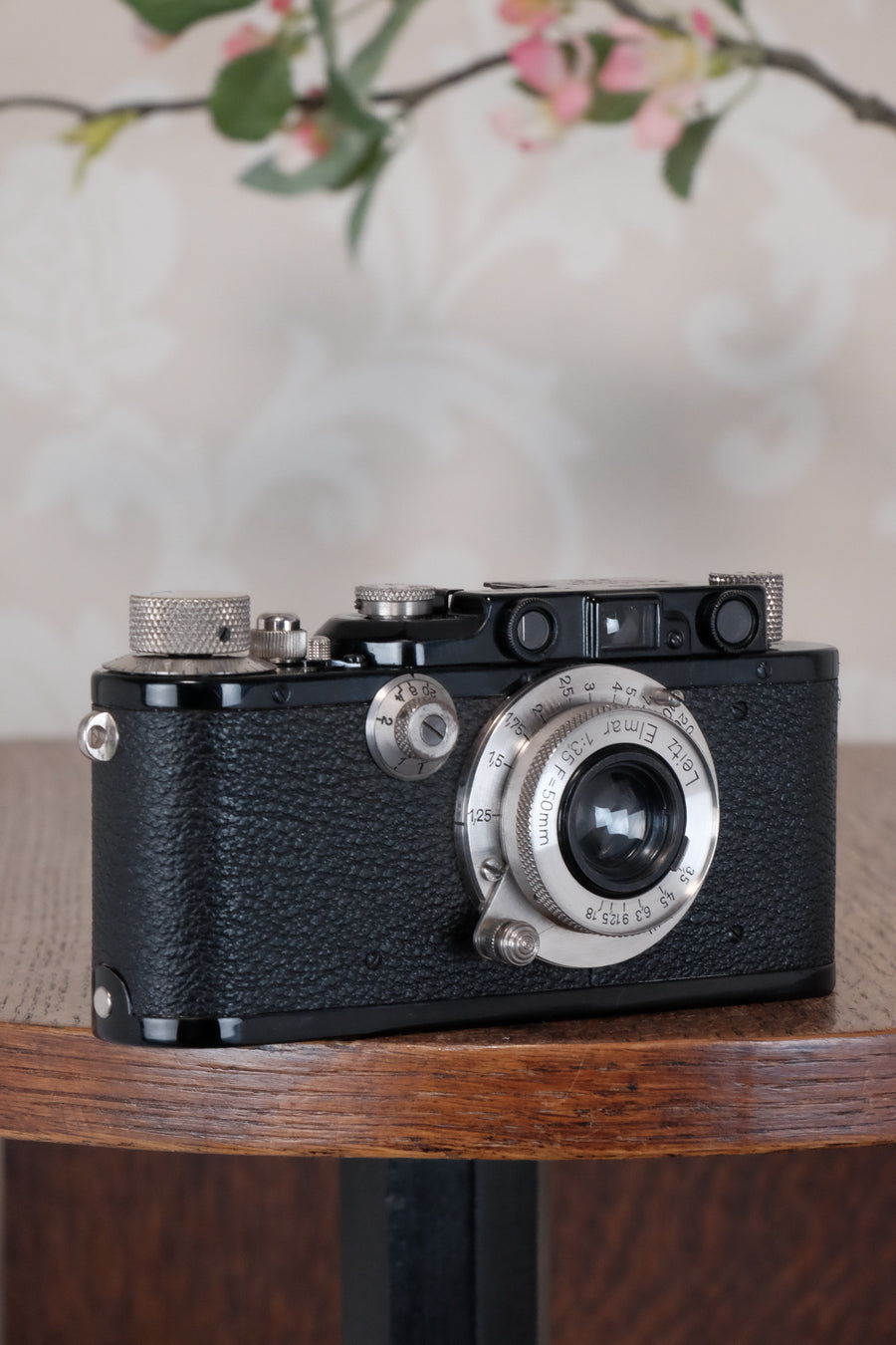 SUPERB! 1933 BLACK LEITZ LEICA III with Nickel Elmar, Freshly Serviced CLA'd!