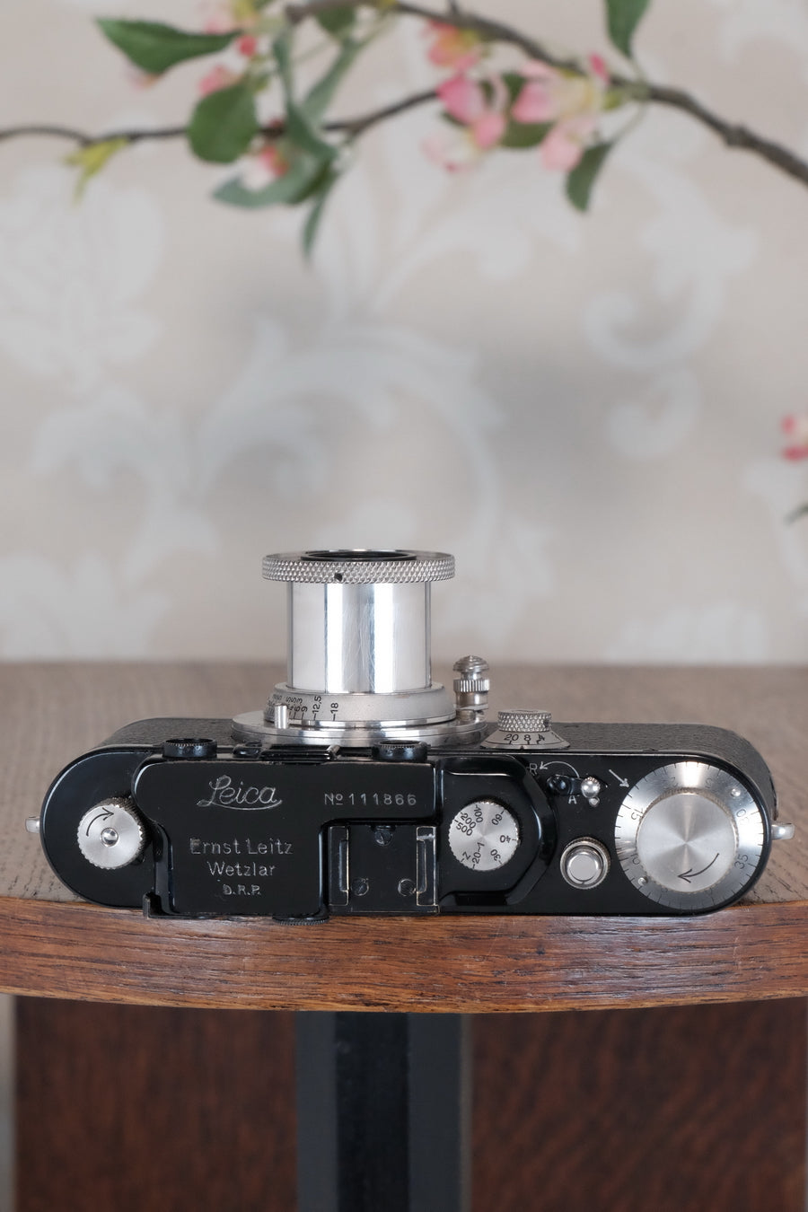 SUPERB! 1933 BLACK LEITZ LEICA III with Nickel Elmar, Freshly Serviced CLA'd!