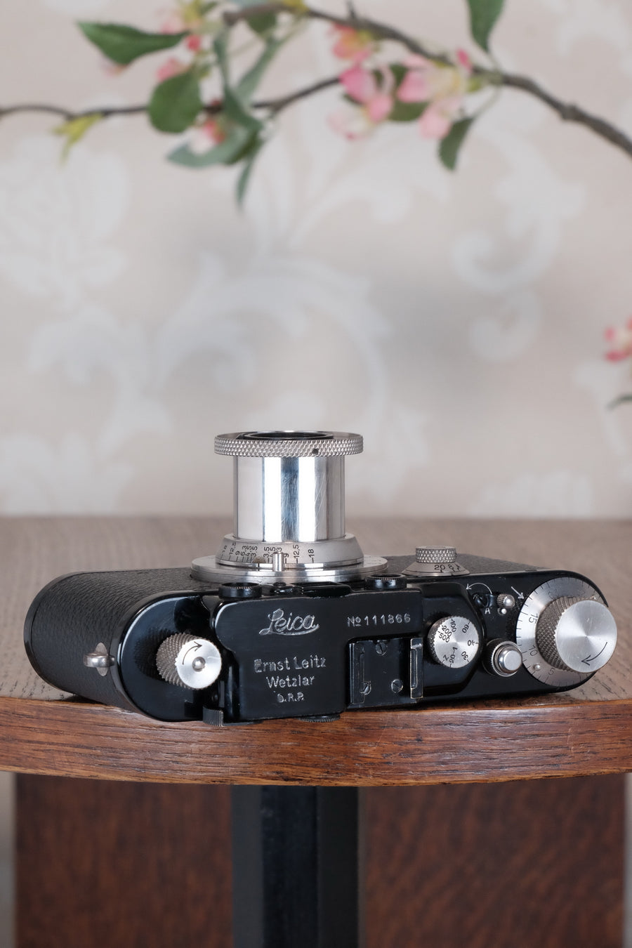 SUPERB! 1933 BLACK LEITZ LEICA III with Nickel Elmar, Freshly Serviced CLA'd!