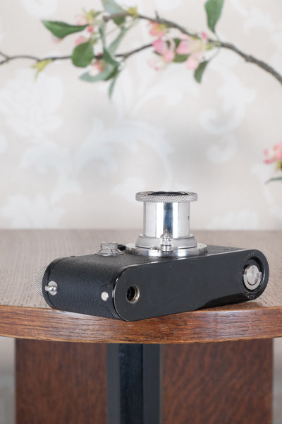 SUPERB! 1933 BLACK LEITZ LEICA III with Nickel Elmar, Freshly Serviced CLA'd!