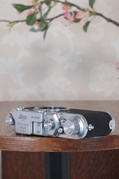 Superb! 1949 Leitz Leica IIc, Freshly Serviced CLA'd!