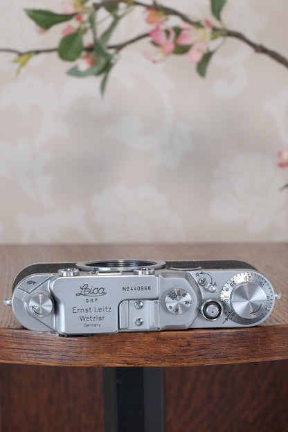 Superb! 1949 Leitz Leica IIc, Freshly Serviced CLA'd!