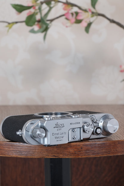 Superb! 1949 Leitz Leica IIc, Freshly Serviced CLA'd!