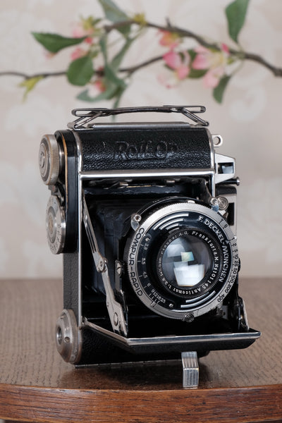 Superb! 1939 PLAUBEL ROLL-OP, 6x4.5 Coupled Rangefinder Camera, CLA'd  Freshly Serviced!