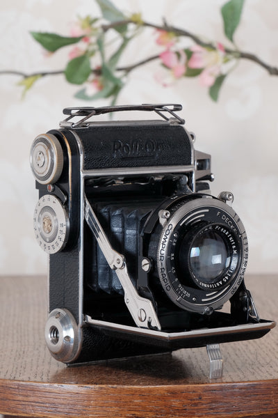 Superb! 1939 PLAUBEL ROLL-OP, 6x4.5 Coupled Rangefinder Camera, CLA'd  Freshly Serviced!
