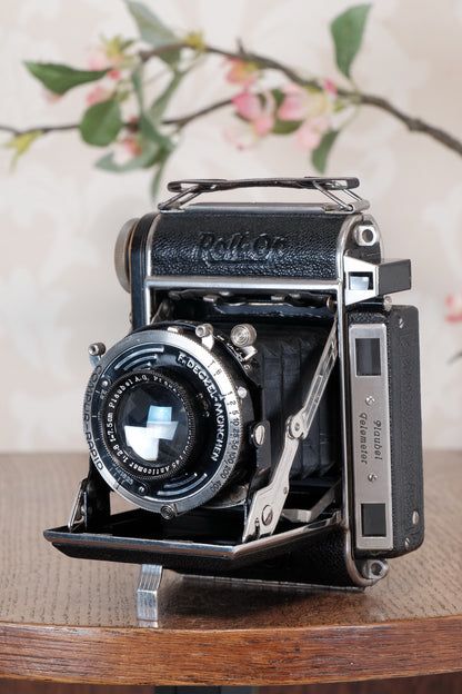 Superb! 1939 PLAUBEL ROLL-OP, 6x4.5 Coupled Rangefinder Camera, CLA'd  Freshly Serviced!