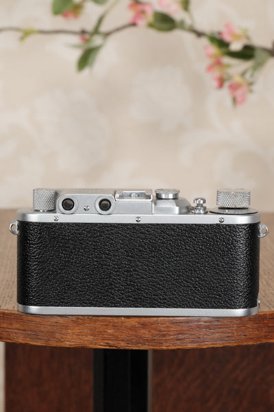 SUPERB! 1937 Leitz Leica II , complete with Elmar lens, Freshly Serviced, CLA'd - Leitz- Petrakla Classic Cameras