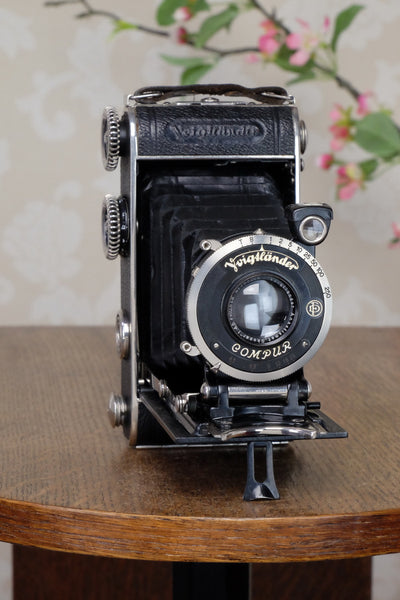 1933 Voigtlander Inos II 6x9 Folder, CLA’d, FRESHLY SERVICED! - Voigtlander- Petrakla Classic Cameras