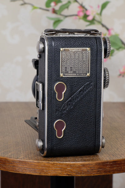 1933 Voigtlander Inos II 6x9 Folder, CLA’d, FRESHLY SERVICED! - Voigtlander- Petrakla Classic Cameras