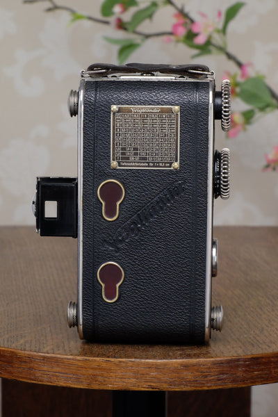 1933 Voigtlander Inos II 6x9 Folder, CLA’d, FRESHLY SERVICED! - Voigtlander- Petrakla Classic Cameras