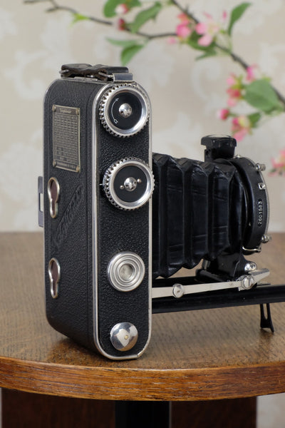 1933 Voigtlander Inos II 6x9 Folder, CLA’d, FRESHLY SERVICED! - Voigtlander- Petrakla Classic Cameras