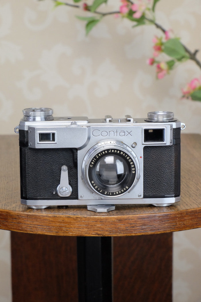 Excellent! 1939 Zeiss Ikon Contax II, Freshly Serviced! - Zeiss-Ikon- Petrakla Classic Cameras