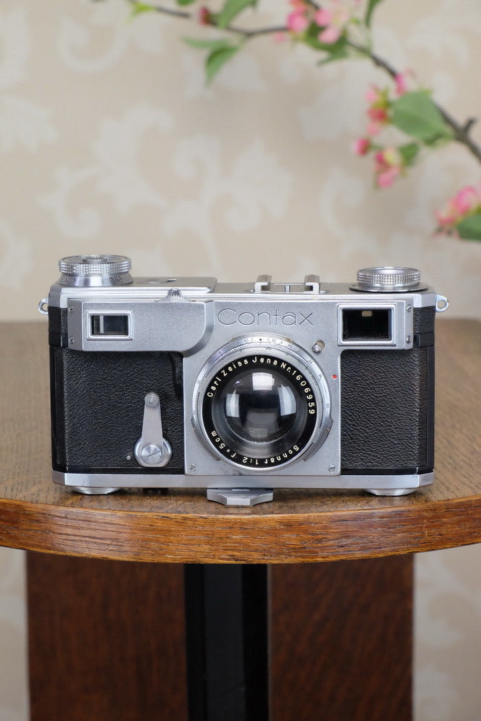 Excellent! 1939 Zeiss Ikon Contax II, Freshly Serviced! - Zeiss-Ikon- Petrakla Classic Cameras