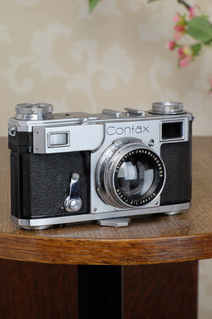 Excellent! 1939 Zeiss Ikon Contax II, Freshly Serviced! - Zeiss-Ikon- Petrakla Classic Cameras