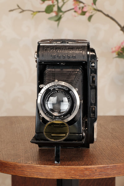1936 Voigtlander Bessa Rangefinder with HELIAR LENS! 6x9, Freshly Serviced, CLA'd.