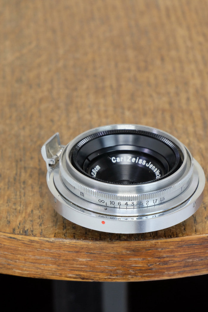 Near Mint! 1937 CARL ZEISS 28mm wide angle lens for  Contax II - Carl Zeiss Jena- Petrakla Classic Cameras