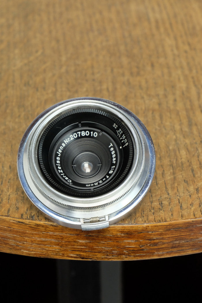 Near Mint! 1937 CARL ZEISS 28mm wide angle lens for  Contax II - Carl Zeiss Jena- Petrakla Classic Cameras