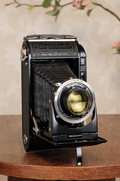 1936 Voigtlander Bessa Rangefinder with HELIAR LENS! 6x9, Freshly Serviced, CLA'd.