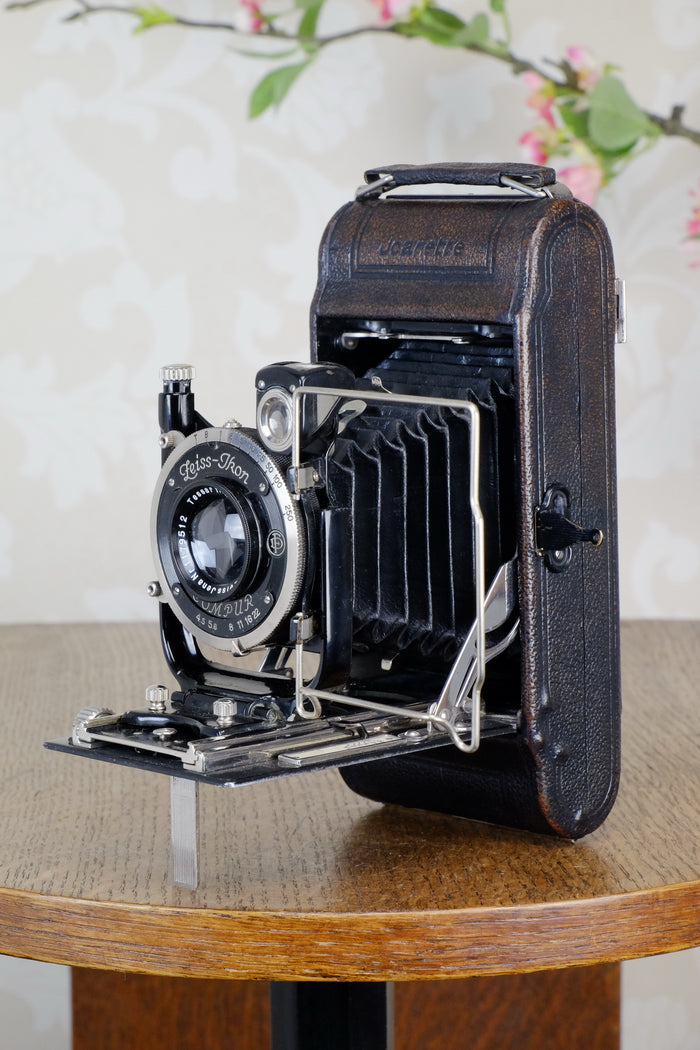 1930 ZEISS-IKON ICARETTE, 6x9 German folding camera with Carl Zeiss Tessar lens, Freshly Serviced, CLA’d - Zeiss-Ikon- Petrakla Classic Cameras