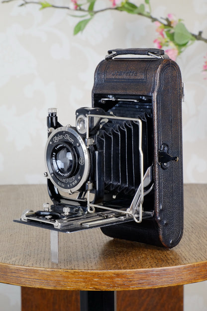 1930 ZEISS-IKON ICARETTE, 6x9 German folding camera with Carl Zeiss Tessar lens, Freshly Serviced, CLA’d - Zeiss-Ikon- Petrakla Classic Cameras