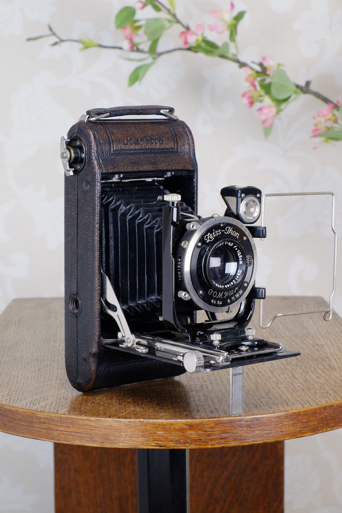 1930 ZEISS-IKON ICARETTE, 6x9 German folding camera with Carl Zeiss Tessar lens, Freshly Serviced, CLA’d - Zeiss-Ikon- Petrakla Classic Cameras