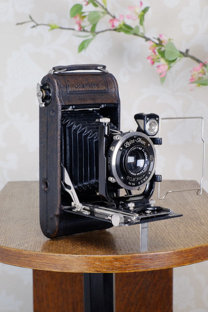 1930 ZEISS-IKON ICARETTE, 6x9 German folding camera with Carl Zeiss Tessar lens, Freshly Serviced, CLA’d - Zeiss-Ikon- Petrakla Classic Cameras