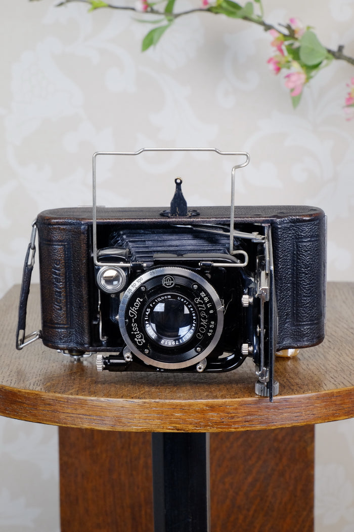1930 ZEISS-IKON ICARETTE, 6x9 German folding camera with Carl Zeiss Tessar lens, Freshly Serviced, CLA’d - Zeiss-Ikon- Petrakla Classic Cameras