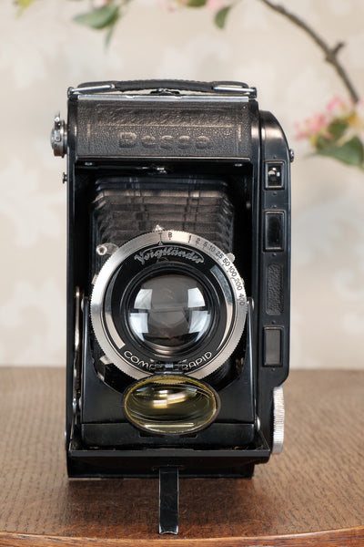 Superb! 1936 Voigtlander 6x9 Bessa Rangefinder with Skopar lens, Freshly Serviced, CLA'd.