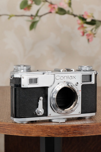 Superb! 1939 Zeiss Ikon Contax II Body, CLA'd, Freshly Serviced! - Zeiss-Ikon- Petrakla Classic Cameras