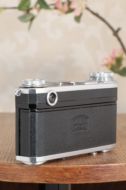 Superb! 1938 Zeiss Ikon Contax II Body and 50mm Zeiss Sonnar lens, CLA'd, Freshly Serviced!