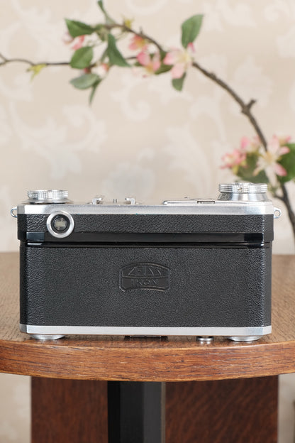 Superb! 1938 Zeiss Ikon Contax II Body and 50mm Zeiss Sonnar lens, CLA'd, Freshly Serviced!