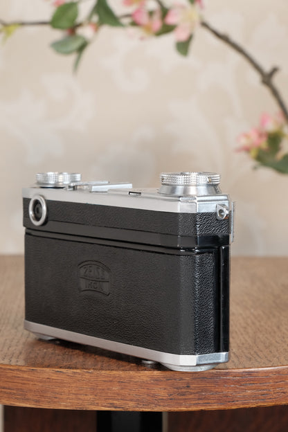 Superb! 1938 Zeiss Ikon Contax II Body and 50mm Zeiss Sonnar lens, CLA'd, Freshly Serviced!