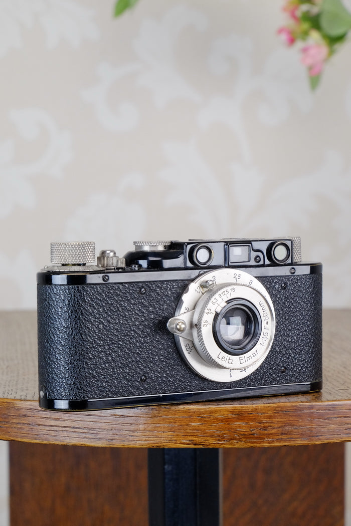 SUPERB! 1932 BLACK LEITZ LEICA II with Nickel Elmar lens. CLA’d, FRESH ...